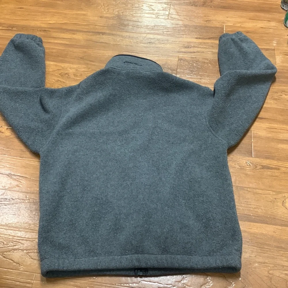 Vintage Eddie Bauer Cozy Gray Full-Zip Fleece Jacket